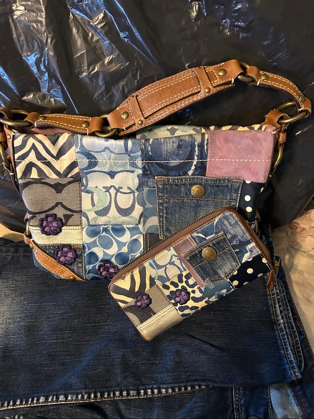 Coach 10814 handbag andWallet Set
